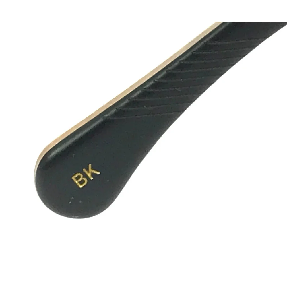 Alfred Kerbs Eyeglasses Frames FRANK BK Black Gold Square Full Rim 54-17-142